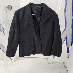Black Silk Blazer